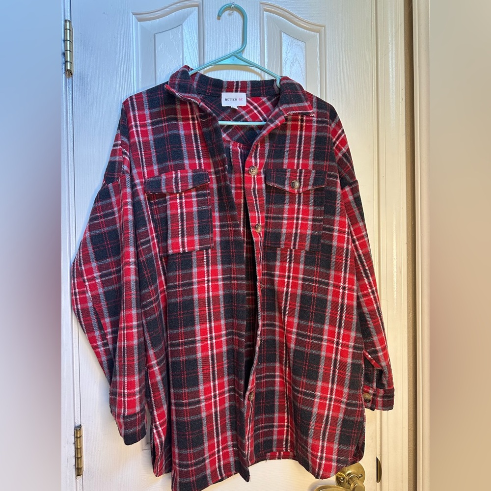 Red and Black Patterned Flannel